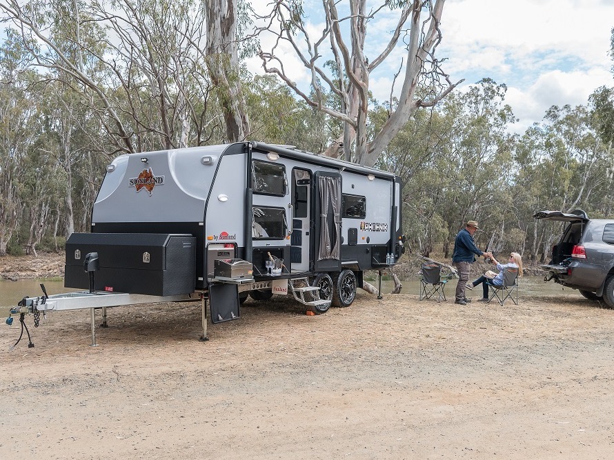 Check out the All new Phoenix model from Sunland Caravans!