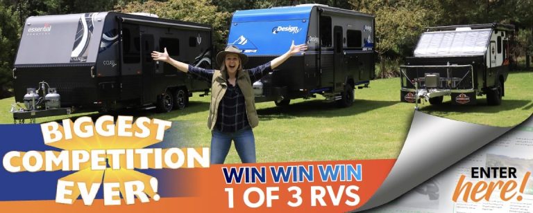 WIN A CARAVAN OR CAMPER! 3 MAJOR PRIZES UP FOR GRABS IN WHAT’S UP DOWNUNDER’S OUR BIGGEST COMPETITION EVER!
